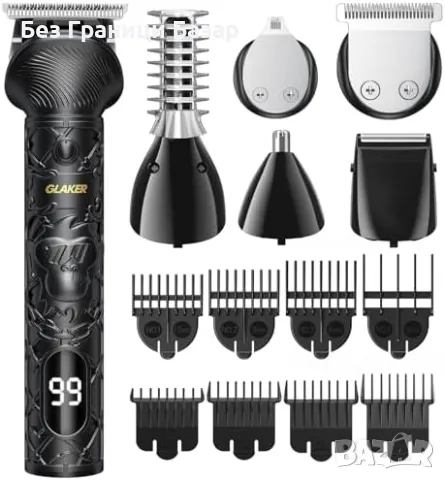 Нов Многофункционален тример за лице и тяло 6 в 1 комплект за мъже