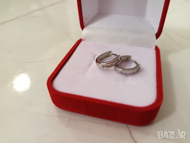 Сребърни обеци, обици с камъни, снимка 3 - Обеци - 53206789