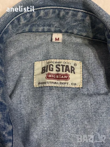 Дамско дънково яке/риза BIG STAR с колан – размер M, снимка 2 - Якета - 55730181