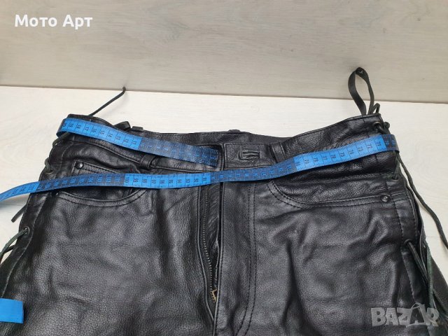Кожен Рокерски Мото Панталон Размер S XS STEPHANO Ретро Като Нов, снимка 9 - Аксесоари и консумативи - 40760635
