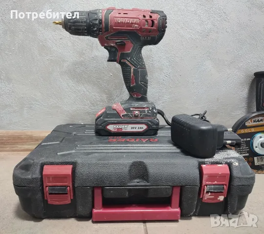 Акумулаторен винтоверт, ъглошлайф и зеге RIDER, снимка 2 - Диамантени и режещи инструменти - 56333937