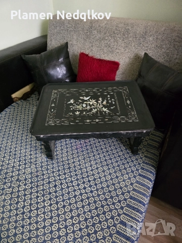 Масичка със украса от седеф., снимка 6 - Маси - 51710363