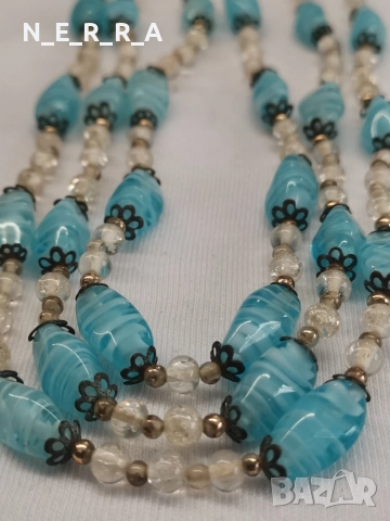 Триреден винтидж гердан-мурано, снимка 3 - Антикварни и старинни предмети - 52855918