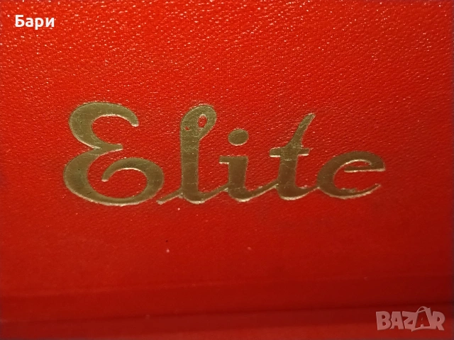 Стар преносим грамофон с манивела ELITE, снимка 4 - Колекции - 53028169