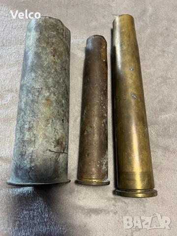 бронзови гилзи от оръдие 