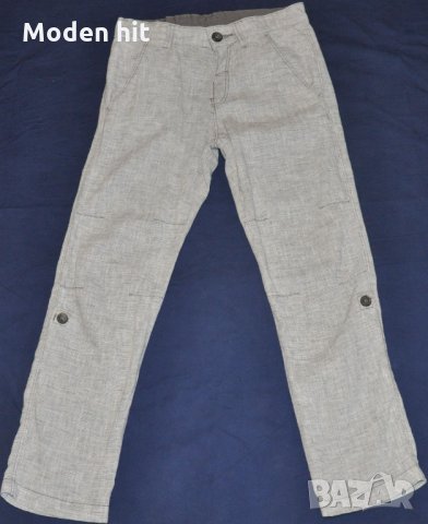H&M ново панталонче от лен и памук за момче размер 134 см., снимка 1 - Детски панталони и дънки - 34122031