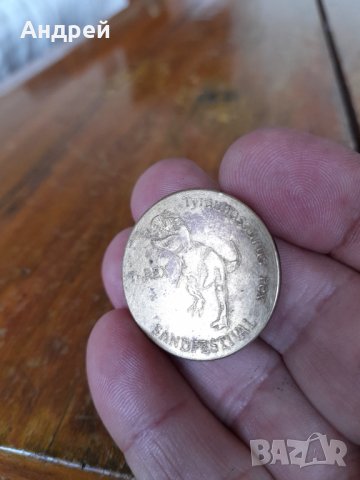 Монета,Жетон Sandfestival Община Бургас, снимка 2 - Колекции - 41913283