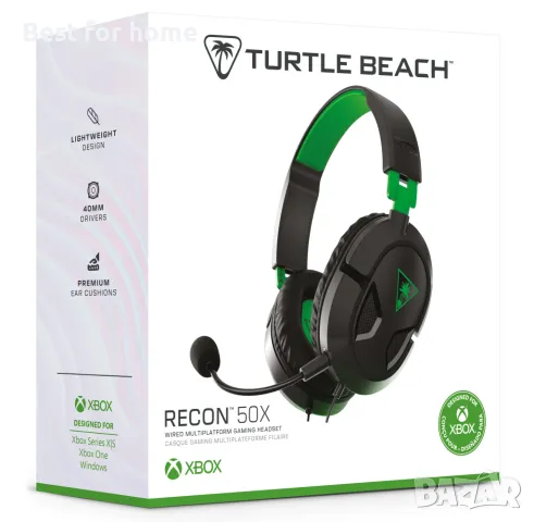 Геймърски слушалки Turtle Beach Recon 50 за Xbox, PS5, PS4, Nintendo