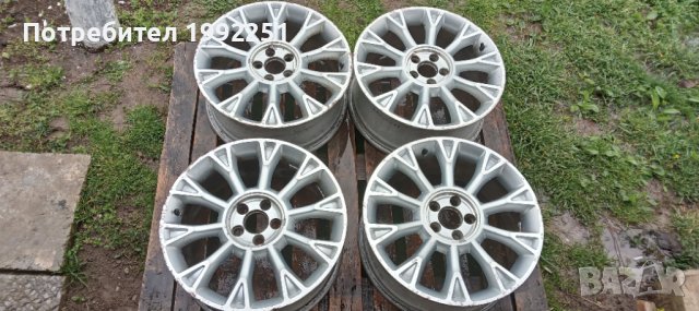 4бр. ляти джанти 7.5J18 ET52.5. 5x108мм. Свалени са от Ford Fokus 2. 63.4мм среден отвор. OEM 6M5Y-A
