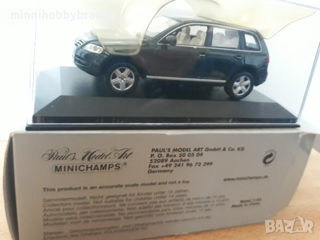 Volkswagen Touareg 1.43 V 10 TDI Green petrolium Minichamps.