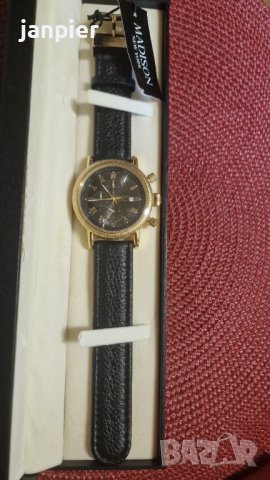 Мъжки масивен часовник Madison  Chronograph. Чисто нов!!!, снимка 1 - Луксозни - 41968554