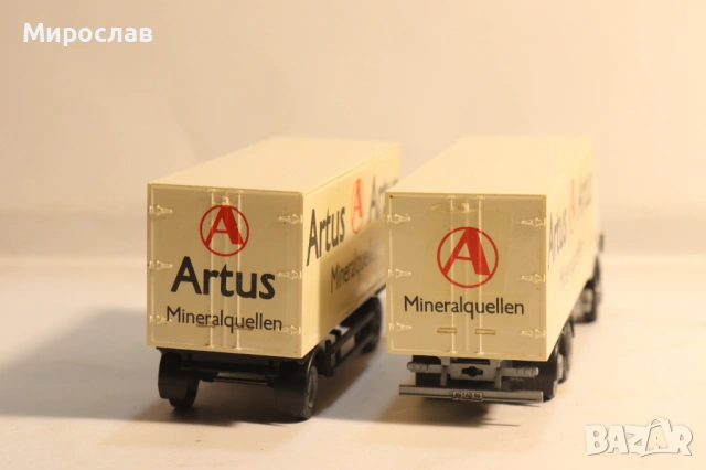 HERPA H0 1/87 MERCEDES BENZ TIR КОЛИЧКА КАМИОН МОДЕЛ, снимка 8 - Колекции - 53757516