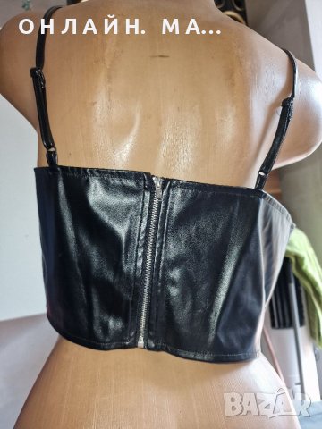 Бюстие кожа с.м.л.хл 2хл, снимка 14 - Корсети, бюстиета, топове - 39902402