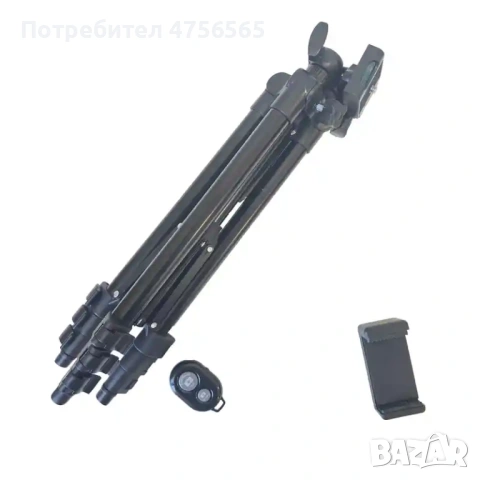 Трипод за телефон и камера 102 см с Bluetooth дистанционно, снимка 5 - Чанти, стативи, аксесоари - 53730320