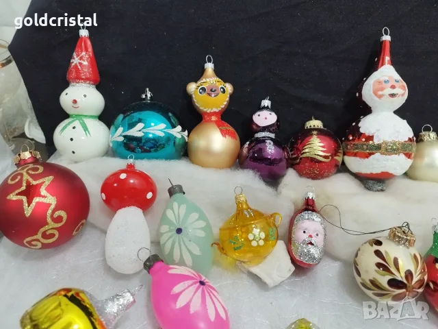 Стъклени играчки за елха , снимка 12 - Антикварни и старинни предмети - 38818937