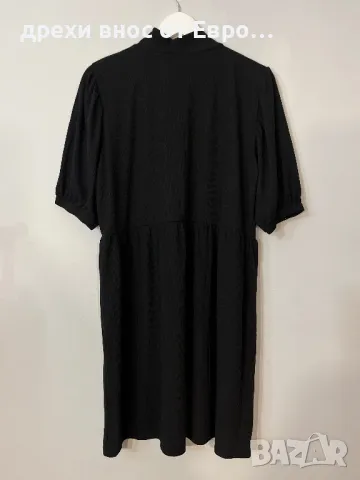 BooHoo 3XL Плюс размер черна рокля с къс ръкав XL, снимка 5 - Рокли - 34238171