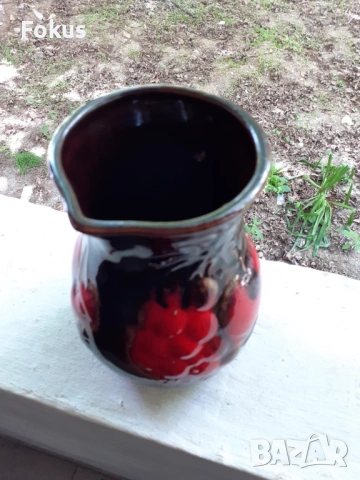 Много красива стара кана немска керамика - маркировки, снимка 3 - Антикварни и старинни предмети - 53478319