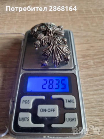 Много стара брошка с диаманти, снимка 3 - Антикварни и старинни предмети - 50930307
