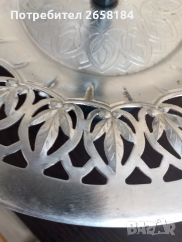 Поставка, метална, антикварна, снимка 3 - Антикварни и старинни предмети - 50604303