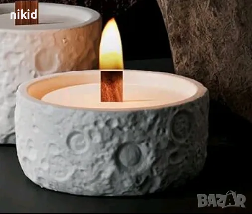 3D Кръгла кръг Широка купа купичка кашпа силиконов молд форма смола гипс шоколад свещ свещник, снимка 3 - Форми - 49469815