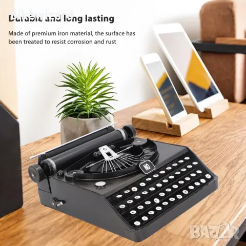 Модел декорация на винтидж пишеща машина, желязна антична ретро НОВА, снимка 4 - Други стоки за дома - 50309630