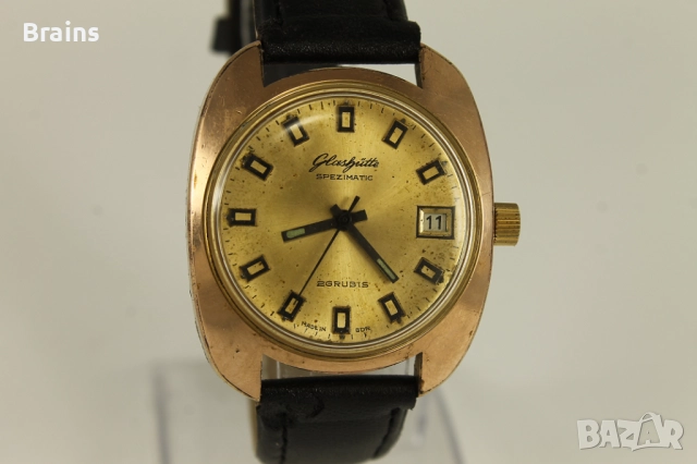 GUB Glasshute SPEZIMATIC 26 Jewels Automatic 1960's, снимка 4 - Антикварни и старинни предмети - 51555845