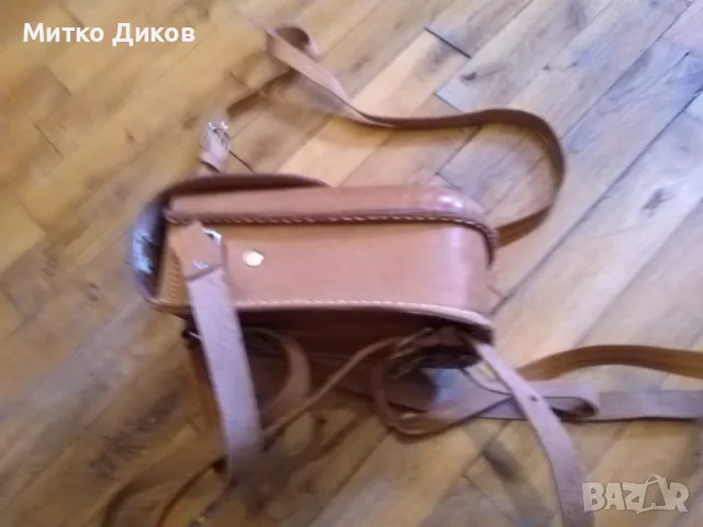 Чанта раничка нова естествена кожа 18х14х8см унисекс, снимка 5 - Раници - 49069634