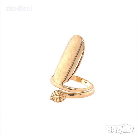Златен дамски пръстен 2,87гр. размер:54 14кр. проба:585 модел:18271-1, снимка 2 - Пръстени - 41565001