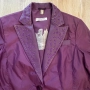 Дамско сако R.Rodhschild, елегантно, от кожа и полиестер, размер 38, UK 12, лилаво, снимка 7