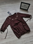 Нова кафява дамска блуза с 3/4 ръкав на намаление , снимка 1 - Блузи с дълъг ръкав и пуловери - 36287058