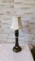 Стара дървена настолна лампа - №14 - ръчно рисувана - Антика, снимка 5
