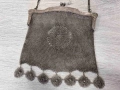 Старинна сребърна чантичка с портмоне проба 800, снимка 3