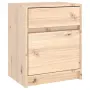 vidaXL Нощни шкафчета, 2 бр, 40x31x50 см, борово дърво масив, снимка 6