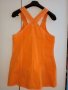 Продавам дънков сукман-рокля в оранж, снимка 3