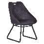 Дизайнерско кресло-трапезен стол с тапицерия-лилав,син,зелен,кафяв,сив,черен цвят дамаска, снимка 7