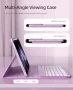 Нов кейс Калъф с клавиатура за iPad Air 11 M3/M2/5/4, 7-цвят подсветка, снимка 3