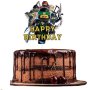 2 вид Лего Нинджаго Ninjago Happy Birthday Картонен топер украса декор за торта рожден ден парти, снимка 1 - Други - 44433750