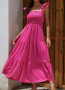 Лятна цикламена рокля - нова, снимка 1 - Рокли - 44796501