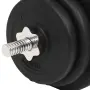 vidaXL Комплект щанга и дъмбели, 30 кг, снимка 9
