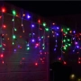 Коледна украса LED ресни 12 метра – водоустойчива инсталация с 8 режима на светене, идеална за дома,, снимка 5