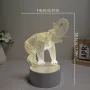 Холограмна 3D LED лампа Слон, снимка 4