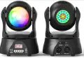 Движеща се двустранна глава d-mx512 LED сценична светлина 30W DJ диско парти светлина с RGBW, нова, снимка 1