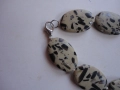 Невероятно колие гердан естествени камъни далматински яспис, снимка 3