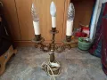 Красива бронзова лампа, снимка 1
