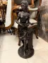 Голяма, антикварна бронзова скулптура, снимка 2