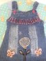 Дънкена рокля гащеризон 2 г., снимка 1 - Бебешки рокли - 42706181