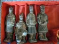 Винтидж китайски теракотени 4" фигурки статуи на войници - , снимка 3