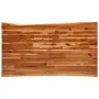 vidaXL Трапезна маса с жив ръб 140x80x75 см масивна акация, снимка 6