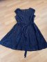 Стилна синя рокля 2-3ХЛ, снимка 1 - Рокли - 41436352