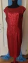 Даска червена рокля с пайети , снимка 5